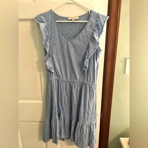 Loft Blue Sleeveless Dress